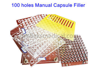 KSM-MCF Manual Capsule Maker with Tamping Tool , 100 holes/187 holes/200 holes/209 holes/400 holes/600 holes and 800 holes capsule filling board for all size #000 to #5